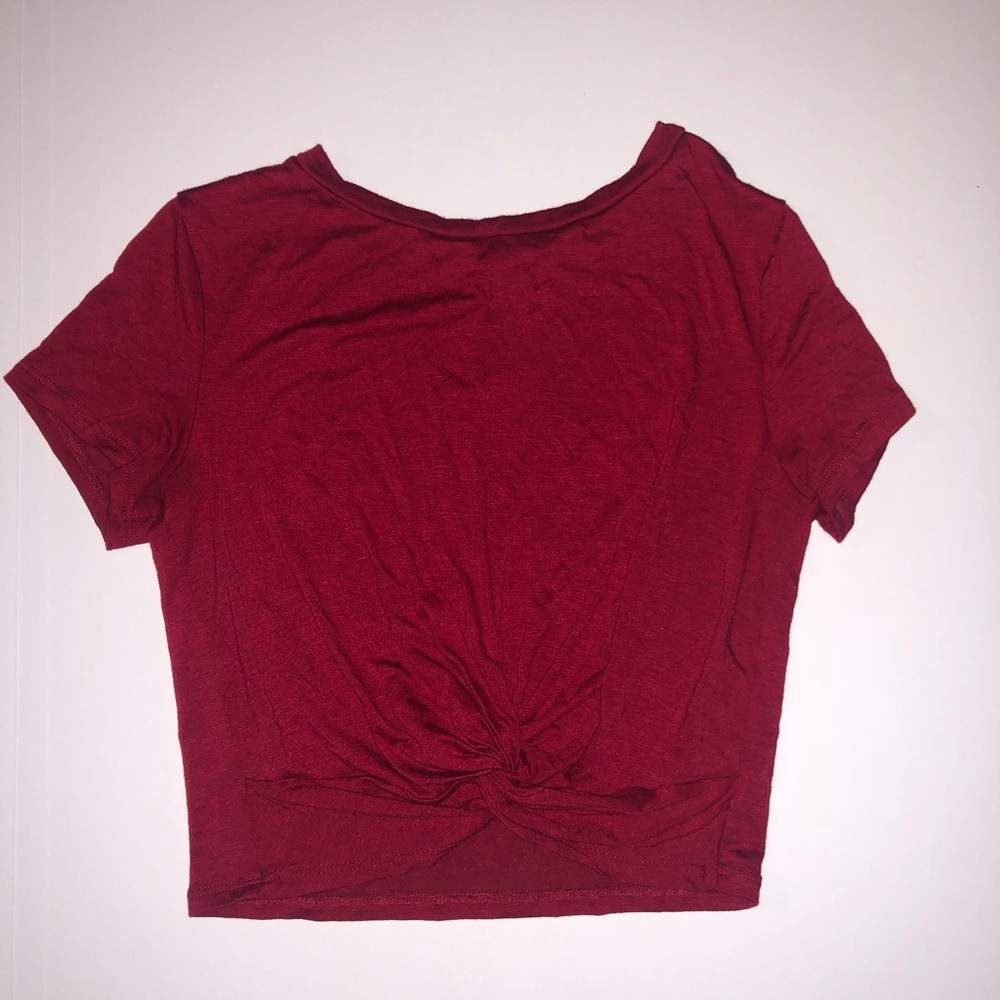 Red Crop top
